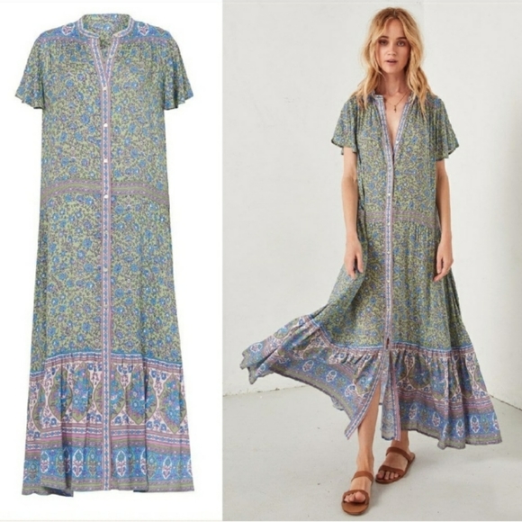 Jasmine Jade Flutter Sleeve Dress Spell Designs XS - Picture 6 of 14